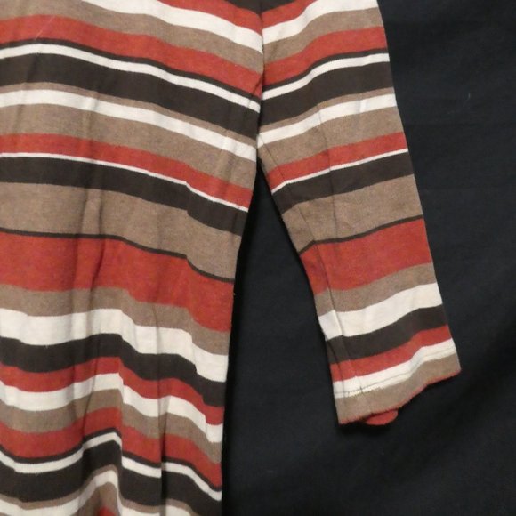 CROFT & BARROW | large | 100% Prima Cotton | Striped Long-Sleeve Top | NWOT - Picture 7 of 14